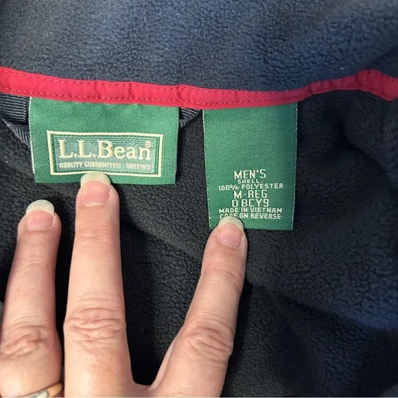 LL Bean Men's Medium The Weather Network 3 in 1 Red Jacket Black Fleece Insert - Picture 8 of 14